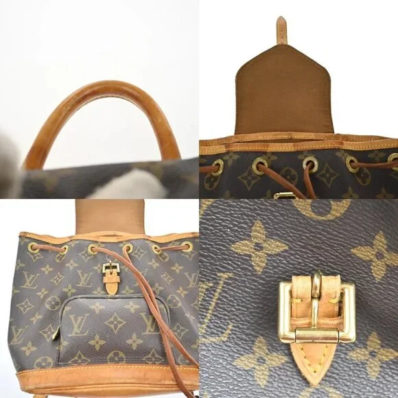 LOUIS VUITTON Mini Montsouris Backpack Bag Monogram Leather Brown M51137 78KC503 - Picture 16 of 16